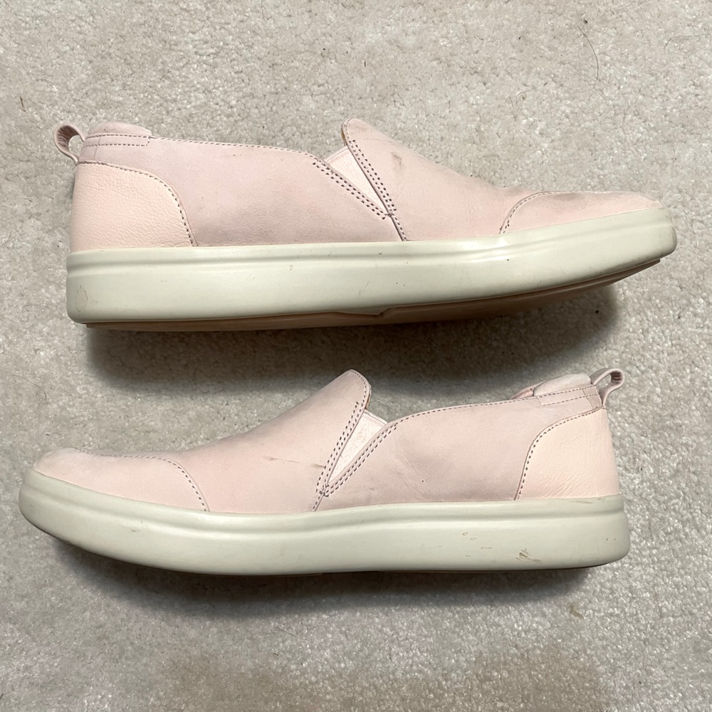 Vionic Penelope Pale Blush Nuback Loafer Sz 10